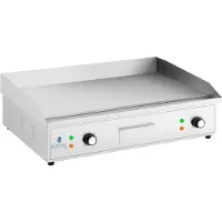 Royal Catering Expondo Elektro Grillplatte - 727 x 420 mm - - glatt - 2 x 2200 W