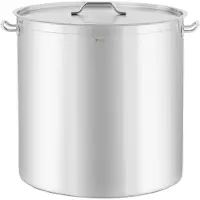 Royal Catering Stahltopf mit Deckel und Messskala für Gas- und Elektro-Induktionsherde 170 l