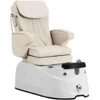 Physa Fußpflegestuhl elektrisch - mit beleuchteter Fußwanne und Massagefunktionen - 105 W - 150 kg - creme PHY_PSC_03