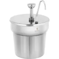 Royal Catering Saucenspender - Edelstahl - 6,6 l -