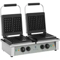 Royal Catering Waffeleisen - 2 x 2.000 Watt - rechteckig RCWM-4000-E