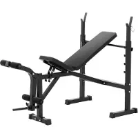 Gymrex Verstellbare Langhantelbank bis 100 kg