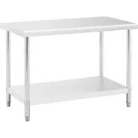 Royal Catering Edelstahl-Arbeitstisch - ECO - 120 x 60 cm - 250 kg - RCAT-120/60-NW