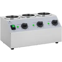 Royal Catering Saucenwärmer - 3 x 1 L - Bedienfeld oben - RCSW-14