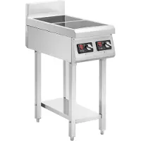 Usorteret Freistehender 2-Flammen-Induktionsherd 400 V 2 x 3500 W