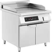Royal Catering Freistehender glatter Induktionsgrill 720 x 610 mm 80-300 C 10000 W