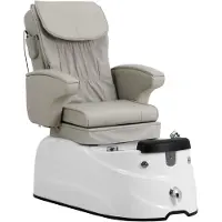 Physa Fußpflegestuhl elektrisch - mit beleuchteter Fußwanne und Massagefunktionen - 105 W - 150 kg - beige PHY_PSC_04