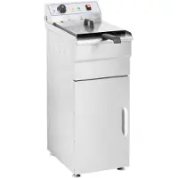 Royal Catering Freistehende elektrische Fritteuse auf einem Schrank 400 V 10 l