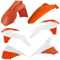 Cemoto Plastik Kit ORANGE/WEISS SX/F