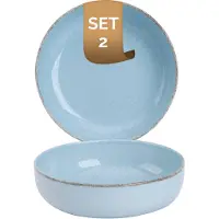 Palmer Schaal Antigo 15 cm 47 cl Hellblau Porzellan 2 Stück