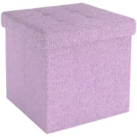 Intirilife Sitzhocker 30x30x30 cm in LOTUS ROSA