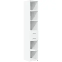 vidaXL Highboard Weiß 30x42,5x185 cm Holzwerkstoff