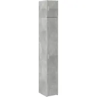 vidaXL Hochschrank Schmal Betongrau 30x42,5x225 cm Holzwerkstoff