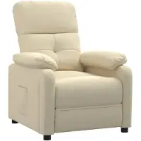 vidaXL Relaxsessel Creme Stoff