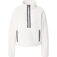 The North Face Womens TNF Fleeski 1/4 Zip Pullover white dune (QLI) XL