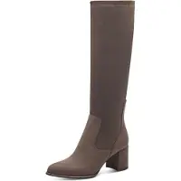 Marco Tozzi Damen Stiefel Stretch Reißverschluss Blockabsatz Vegan 2-25500-41, Größe:41 EU, Farbe:Mehrfarbig