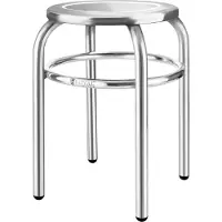 Royal Catering B-Ware Edelstahlhocker - Durchmesser 29 cm