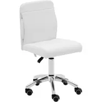 Physa Rollhocker mit Rückenlehne - 48 - 62 cm - 150 kg - weiß