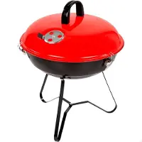 Aktive Runder Holzkohlegrill 36 Cm Rot Rot One Size