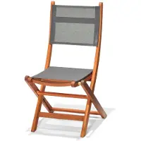 Chillvert Gartenstuhl Ausklappbar Holz 50,65x49,60x93,20 cm