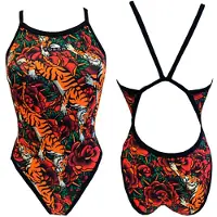 Turbo Tiger Roses Revolution Badeanzug