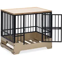 Designed By Lotte Hundekäfig Premium schwarz, Größe: M