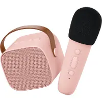Lalarma Lautsprecher m. Mikrofon - Kabellos - Karaoke - Pink - - One Size - Lautsprecher