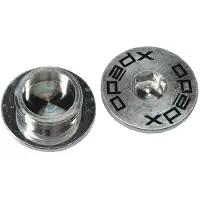 Xpedo Satz Pedalachsenkappen aus Aluminium Face Off