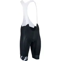 Silvini Shorts Gavia MP1605 – Herren elastisch mit Sitzpolster Latzhose schwarz-weiß größe XS 3120-MP1605-08011