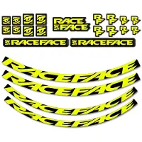 Race Face Laufrad Decal Set, medium, neon gelb - stylisches Upgrade für dein ...