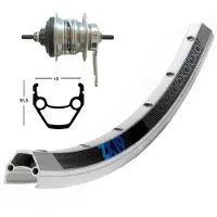 BikeParts Retropedal-Hinterrad Winora Zx19.36 Tr.Sh