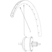 Mavic Kit 16 Rear Ksyrium S Disc Ebm Speichen