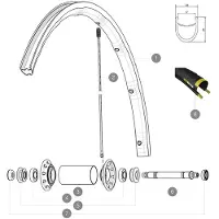 Mavic Ksyrium Pro Exalith 17c Vorderradfelge