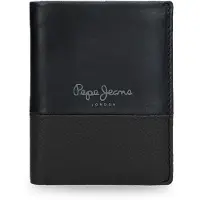 Pepe Jeans für Herren. 7831134 Doppelte Brieftasche schwarz (OSFA), Lässig, Leder