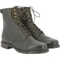 Ekkia EQUITHÈME Dandy Damen Reitstieflette Schnürstieflette Rindsleder, Farbe:braun, Größe:36