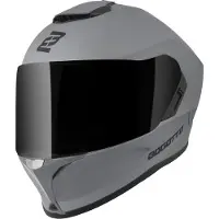 Bogotto Phantom Schwarz Grau Fiberglass Integralhelm Größe S