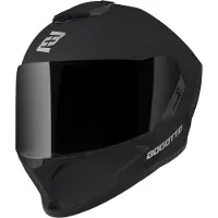 Bogotto Phantom Matt Schwarz Fiberglass Integralhelm Größe XL