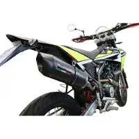 Gpr Exhaust Systems Furore Evo4 Nero Fantic Motor Xef 125 Competition 4t 2021-2023 E5 Oval Homologierter Slip On Schalldämpfer