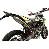 Gpr Exhaust Systems Albus Evo4 Fantic Motor Xef 125 Competition 4t 2021-2023 E5 Oval Homologierter Slip On Schalldämpfer