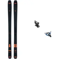 Zag - Tourenski - Tourenski-Set Adret 85 2024 für Herren aus Wolle - schwarz