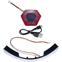 Cgm 890 TRAIL Weiß Rot Vorder- und Rücklichtset