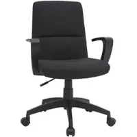 Miliboo Designer-Bürostuhl schwarz Stoff CHUCK