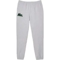 Lacoste Hose Pyjamahosen aus Baumwoll-Fleece mit Velours-Logo