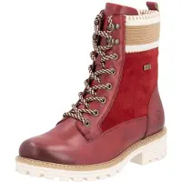 Remonte Schnür-,Zug-u.Schnallenstiefel in rot, Gr. 42