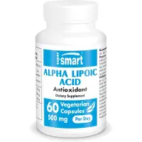 SuperSmart Alpha Lipoic Acid Dietary Supplement - 60 Vegi-Kaps