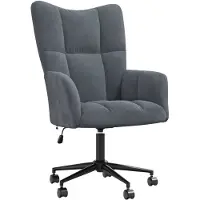 vidaXL Relaxsessel Dunkelgrau Samt