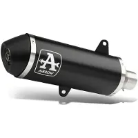 Arrow Urban Aluminium Dark With Dark End Cap Yamaha Xmax 125 ´21-22 Nicht Homologiertes Vollständiges Auspuffsystem