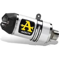 Arrow Indy Race Aluminium With Carbon End Cap Ktm Duke 125/390 ´21-23 Homologierter Schalldämpfer
