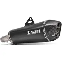 Akrapovic Slip-on Line Auspuffsystem mit EG-BE S/O 2-1 TI BL - F650/700/800GS/ADV 08-17 Edelstahl