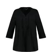 Ulla Popken Tunika in schwarz | Gr.: 58-60